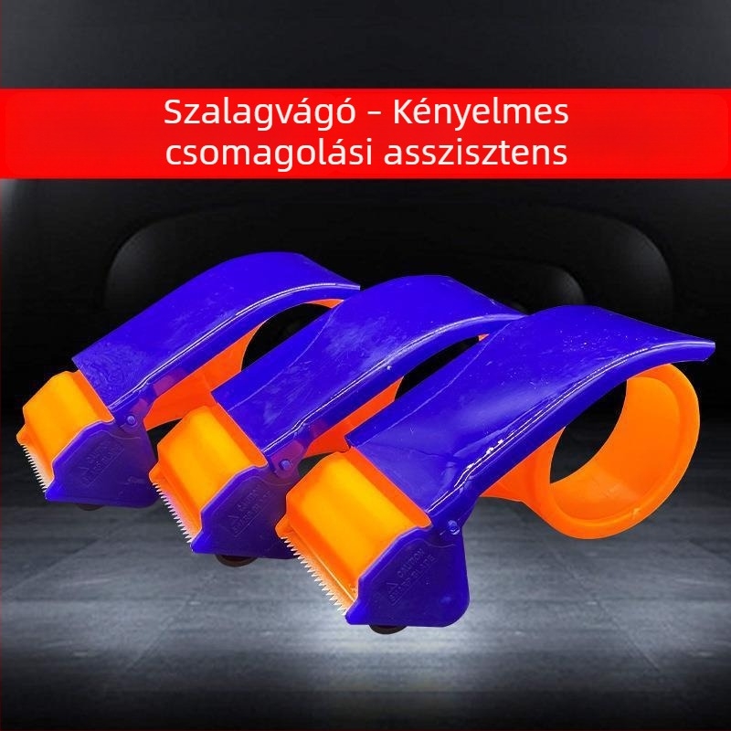 Átlátszó csomagoló ragasztószalagvágó és adagoló