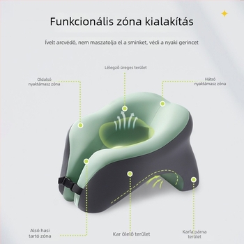 U alakú memóriahabos alvópárna irodába, kényelmes fekvés az íróasztalnál, tárolófunkcióval