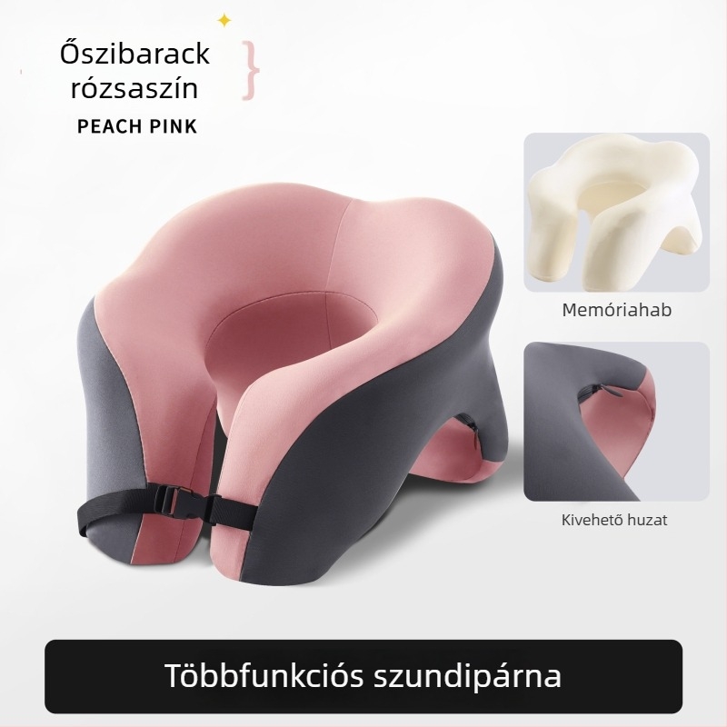 U alakú memóriahabos alvópárna irodába, kényelmes fekvés az íróasztalnál, tárolófunkcióval