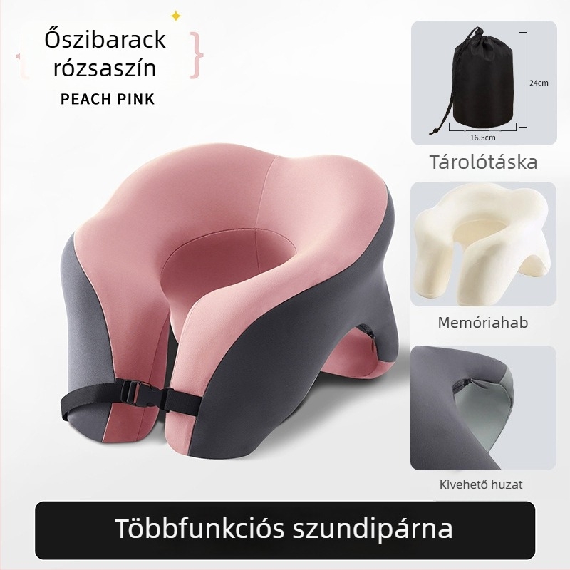U alakú memóriahabos alvópárna irodába, kényelmes fekvés az íróasztalnál, tárolófunkcióval
