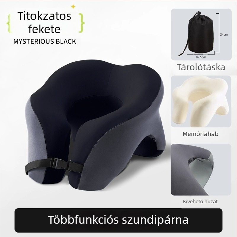 U alakú memóriahabos alvópárna irodába, kényelmes fekvés az íróasztalnál, tárolófunkcióval