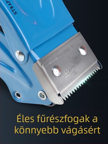 7,8 cm széles szalagvágó és doboz-záró gép