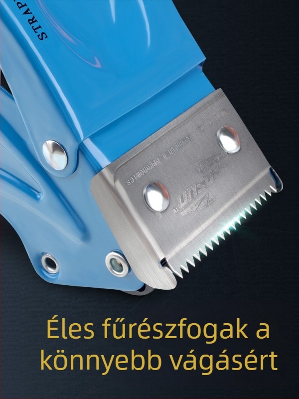 7,8 cm széles szalagvágó és doboz-záró gép