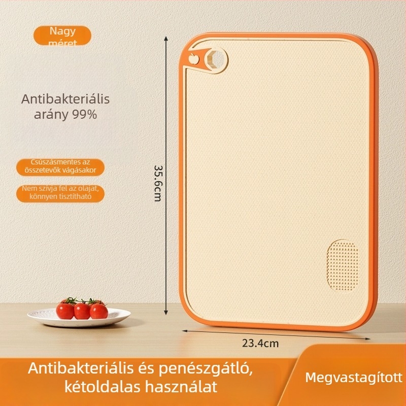Kétoldalas vágódeszka búzaszalmából, antibakteriális és penészmentes, élelmiszerbiztonsági minőségű