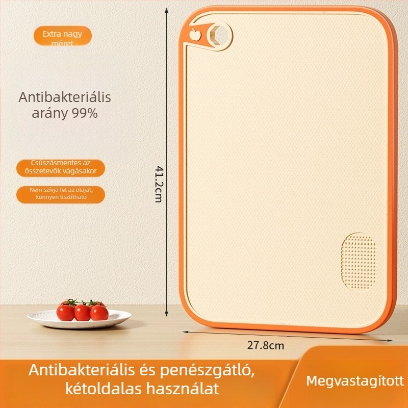 Kétoldalas vágódeszka búzaszalmából, antibakteriális és penészmentes, élelmiszerbiztonsági minőségű
