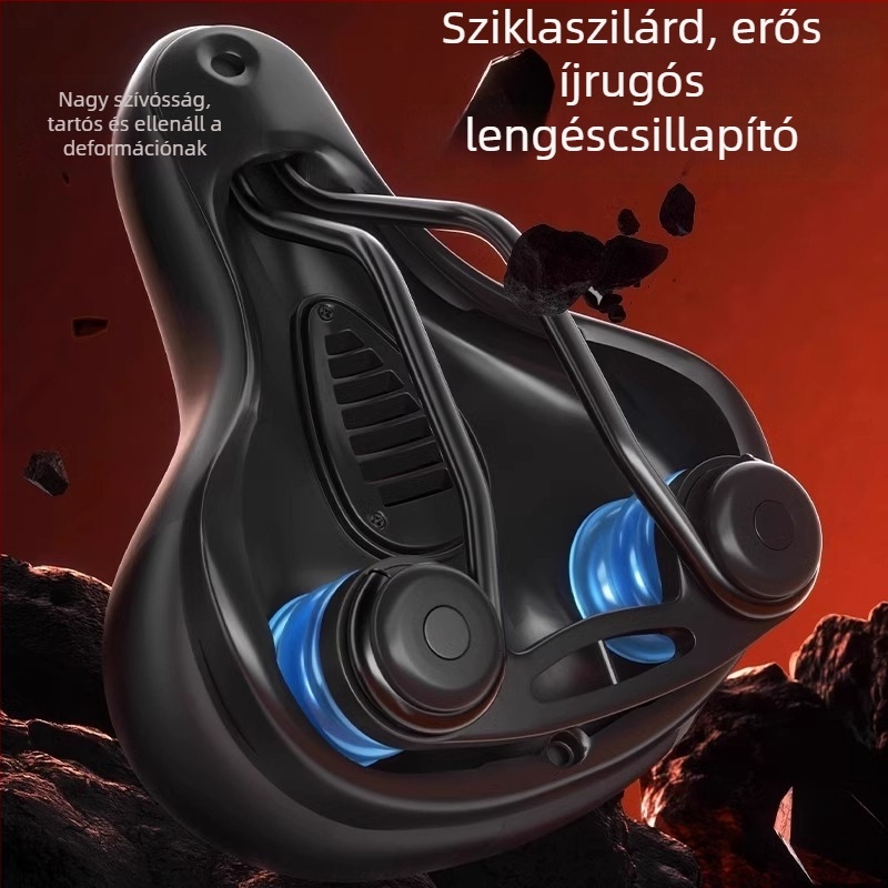 PU anyagú kerékpárnyereg – ultra puha, fenékfájdalom elleni párna, lengéscsillapító ülőpárna MTB-hez