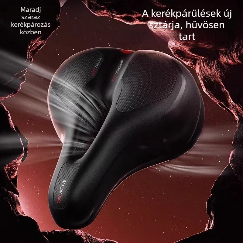 PU anyagú kerékpárnyereg – ultra puha, fenékfájdalom elleni párna, lengéscsillapító ülőpárna MTB-hez