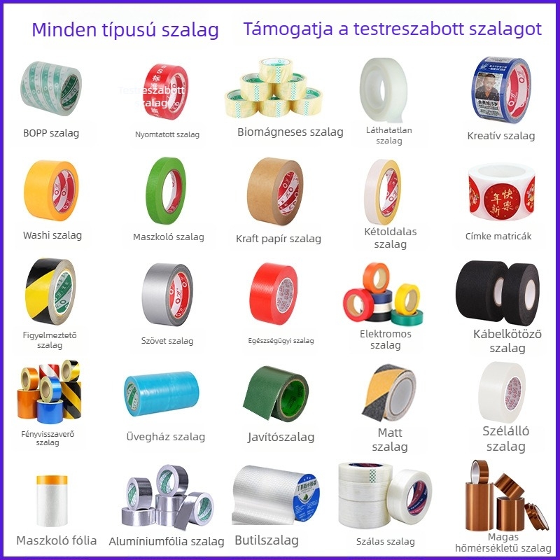 4,8 széles átlátszó szalag tartó vágóval csomagoláshoz és záráshoz