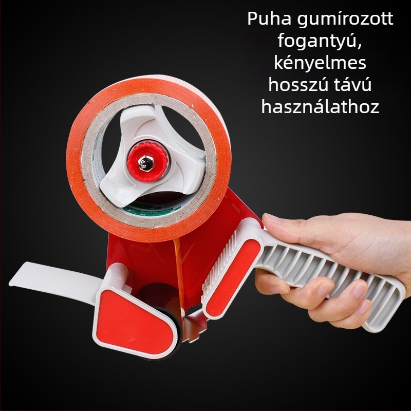 5 cm széles átlátszó ragasztószalag-vágó, tartó és doboz lezáró