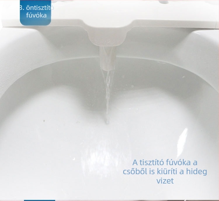 Balkezes modell Ami1630 – azonnali fűtésű intelligens vécéfedél, bidet fej a test tisztításához, állítható víznyomás, öntisztító fúvóka