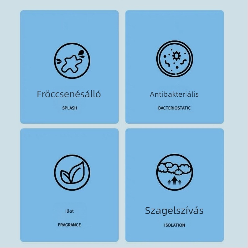 Intelligens WC-ülés habvédővel, szagellenes, antibakteriális és fröccsenésálló