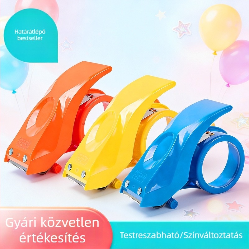 2 hüvelykes doboz-záró, műanyag szalagvágó, kézi csomagoló szalag adagoló, modell 8051