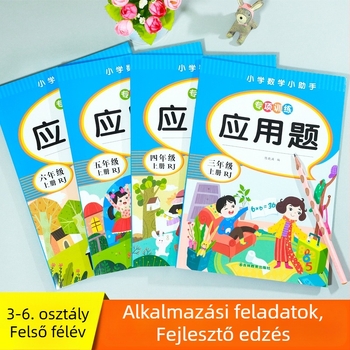 3–6. osztályos matematika alkalmazási feladatai, színes illusztrációval – tantervhez igazított gyakorló feladatok