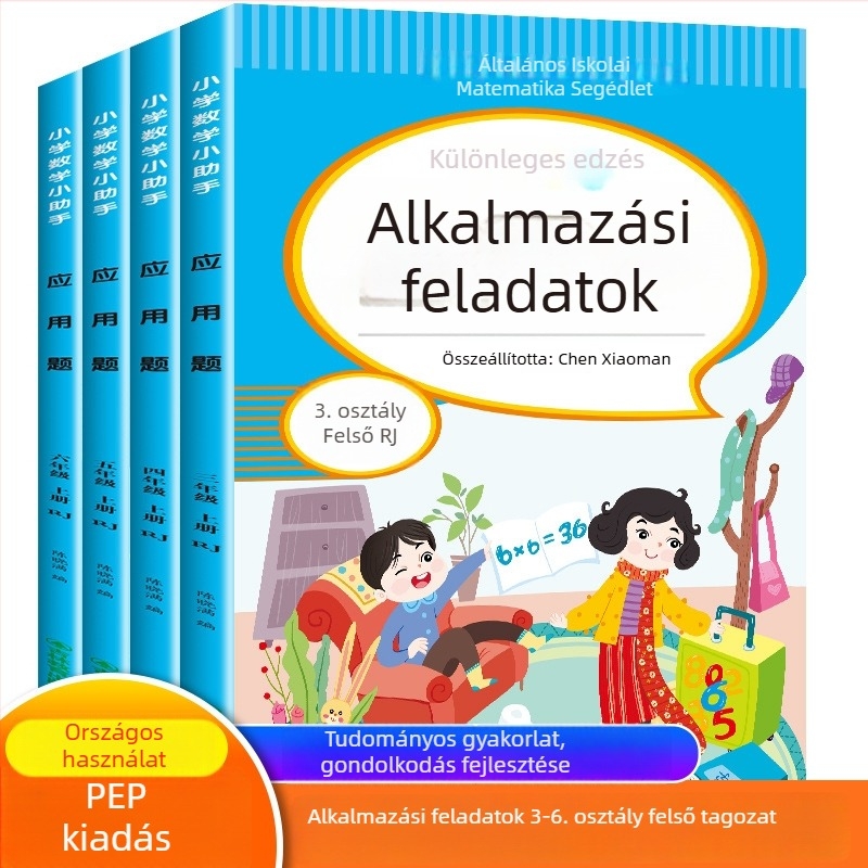 3–6. osztályos matematika alkalmazási feladatai, színes illusztrációval – tantervhez igazított gyakorló feladatok