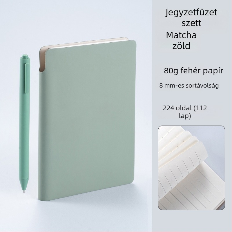 A6 méretű notesz tollal, egyedi logóval, hordozható zsebfüzet