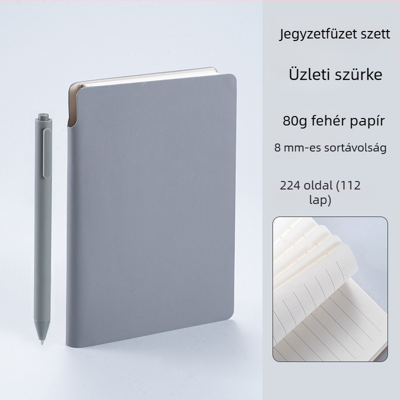 A6 méretű notesz tollal, egyedi logóval, hordozható zsebfüzet