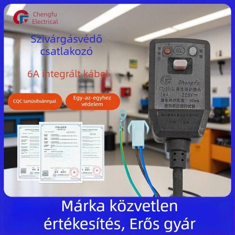 6A szivárgásvédett dugaszoló és aljzat vízmelegítőhöz, mosógéphez és intelligens vécéfedélhez