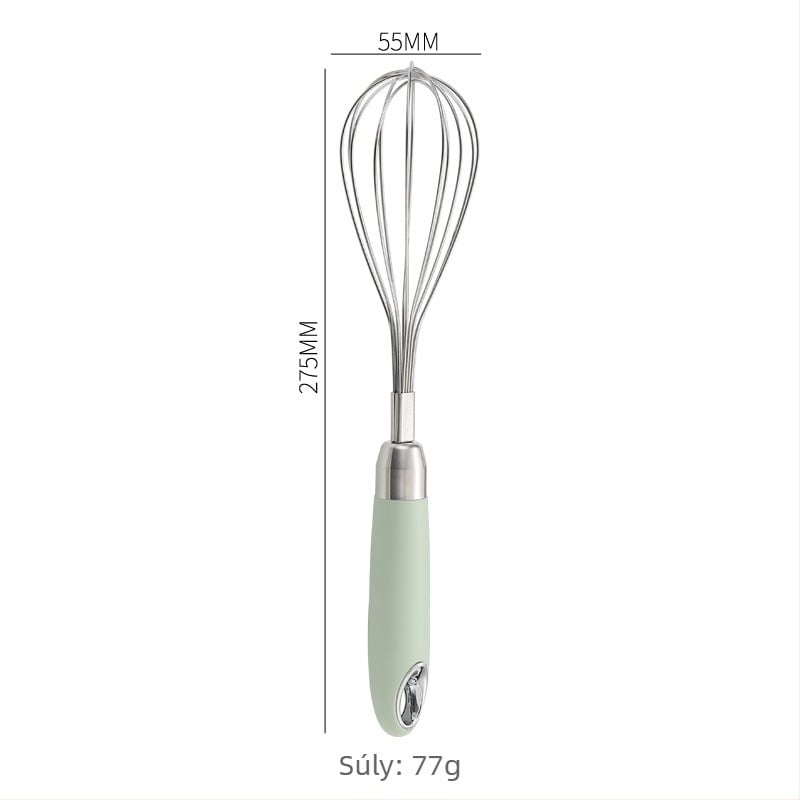 304 rozsdamentes acélból készült négy darabos sütőeszköz-készlet: tojáshabosító, kézi mixer, tojásfehérje szeparátor, szilikon spatula