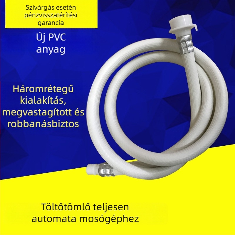 Univerzális hosszabbító vízbekötő tömlő mosógéphez – felső töltésű