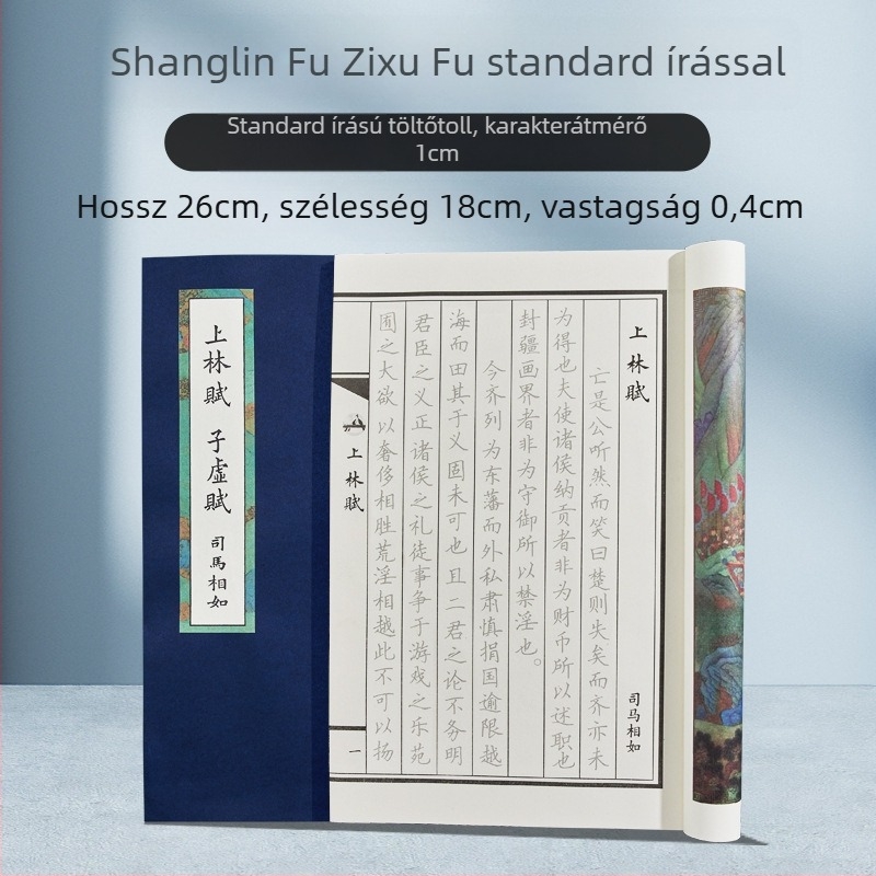 Shanglinfu Felnőtt Kaligráfia gyakorlófüzet kemény tollhoz – reguláris íráskép, Slim Gold stílus