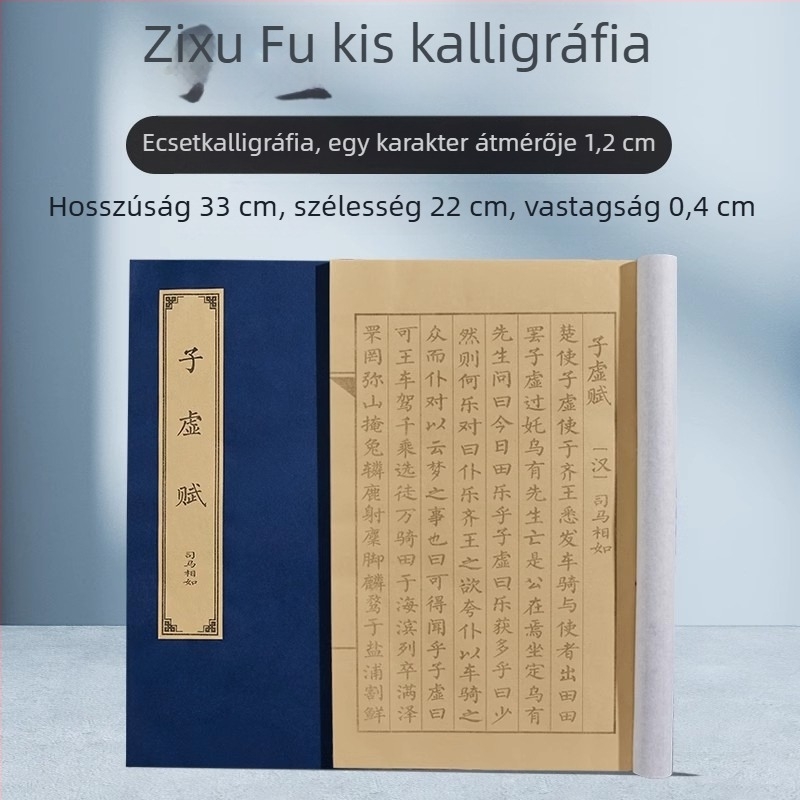 Shanglinfu Felnőtt Kaligráfia gyakorlófüzet kemény tollhoz – reguláris íráskép, Slim Gold stílus