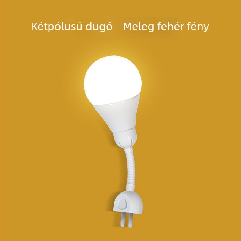 LED éjjeli lámpa infravörös mozgásérzékelővel, energiahatékony, fényvezérlés, dugaszolható, lépcsők és folyosók