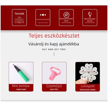 Szilvavirág alakú latex lufik – esküvői dekorációs készlet
