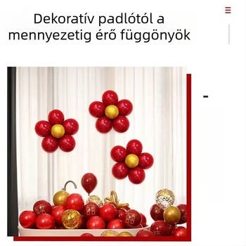 Szilvavirág alakú latex lufik – esküvői dekorációs készlet