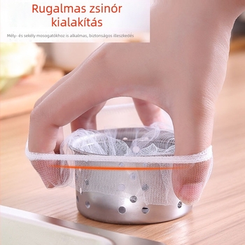 Egyszer használatos konyhai mosogató szűrőháló – hulladék gyűjtésére és a lefolyó eldugulásának megelőzésére