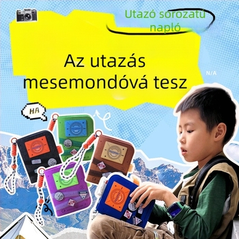 Új utazási napló útlevél- és dokumentumtárolóval, kivehető lapokkal, utazási bélyegzők emlékkönyve