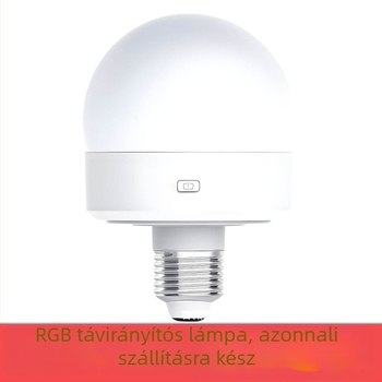 RGB LED hangulatfény USB-s töltésű, távirányítós fényerő-szabályozás, mágneses rögzítés, E26/E27-es menetes foglalat
