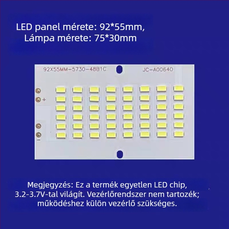 Guanyi napelemes utcai lámpa, driver nélküli LED flood panel integrált 30W/50W