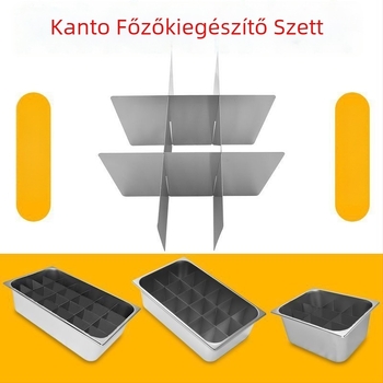 Kilenc rekeszes rozsdamentes acél grillrács odenhez és csípős hot pot-hoz