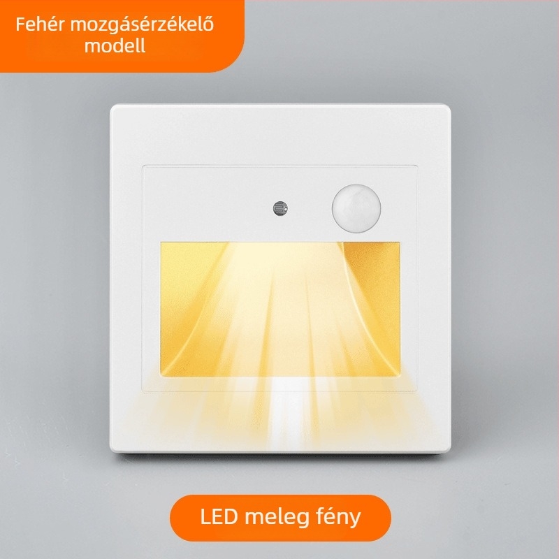Mozgásérzékelős LED padlófény a lépcsők és a folyosók számára, beépített, fényvezérléssel és késleltetett kikapcsolással