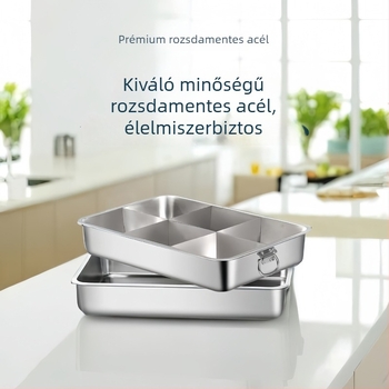 Rozsdamentes acél hot pot szeparátorral indukciós főzőfelülethez, kínai stílusú, 6,1–10 L, modell QC25-CCG2151