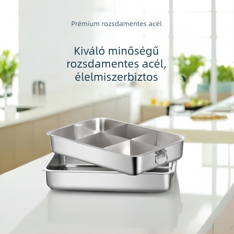 Rozsdamentes acél hot pot szeparátorral indukciós főzőfelülethez, kínai stílusú, 6,1–10 L, modell QC25-CCG2151