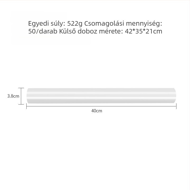 PP tapadásmentes műanyag nyújtófa fondathoz és tésztához – otthoni sütéshez