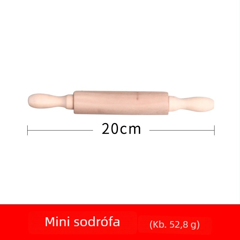 Fa kerámiaformázó eszközök készlet agyaghoz, agyaglap és két méretű nyújtófa – otthoni használatra
