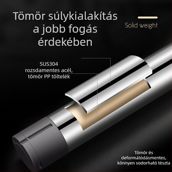 USU304 rozsdamentes acélból készült, állítható vastagságú nyújtófa, háztartási használatra, tömör tésztaroló knedli lapokhoz, logó nyomtatási lehetőséggel