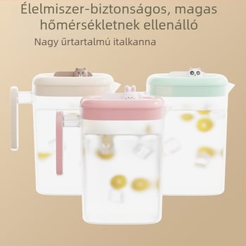 Képregény-stílusú, nagy kapacitású hideg víz palack otthoni használatra — tea, árpatea és citromos víz