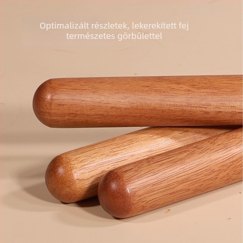 Természetes aranyrózsa-fa nyújtófa háztartási használatra, tömör fa, lak nélkül, szagtalan, sima, tapadásmentes, dumplings és sütemények tésztájának nyújtásához