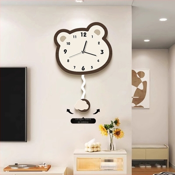 Krémszínű falióra, modern, minimalist stílus, nappalihoz, hálószobához vagy irodához