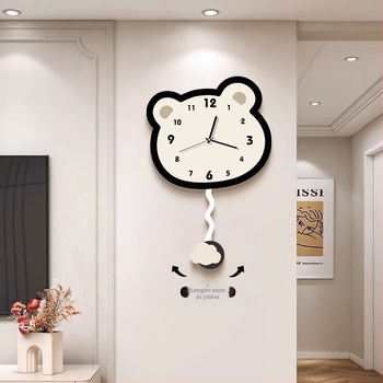 Krémszínű falióra, modern, minimalist stílus, nappalihoz, hálószobához vagy irodához
