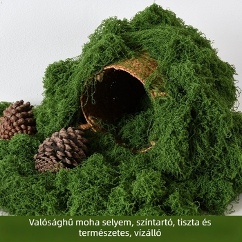Selyemhatású műmoha gyep mikro tájképekhez, bonsai és cserép alátét