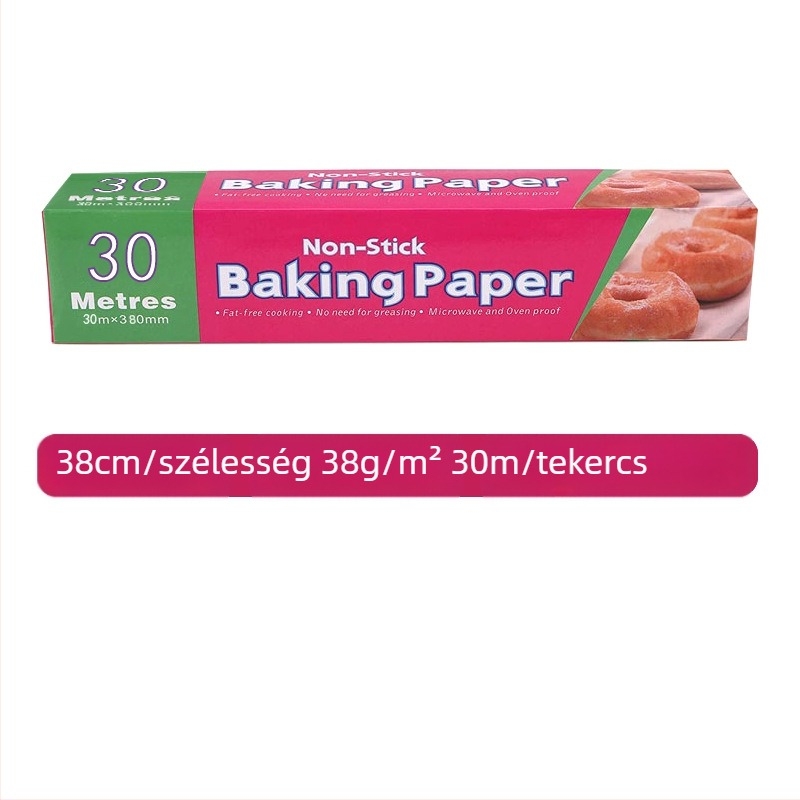 Vastag szilikon bevonatú sütőpapír, élelmiszer-minőségű konyhapapír, magas hőmérsékletnek ellenálló, zsírelnyelő grill- és sütőpapír