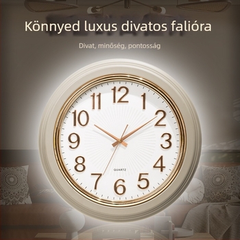 20 hüvelykes kvarc falióra otthonra, 3D számjegyekkel, modern nappali stílusban