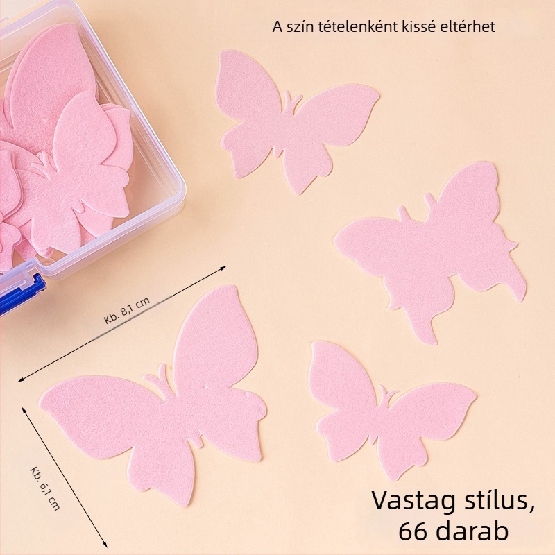 Fehér pillangó waferpapír tortadísz