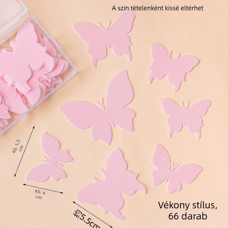 Fehér pillangó waferpapír tortadísz