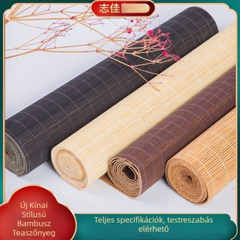 Bambusz teaalátét a Zen teaceremóniához, modern kínai stílusú teáskészlet-kiegészítők