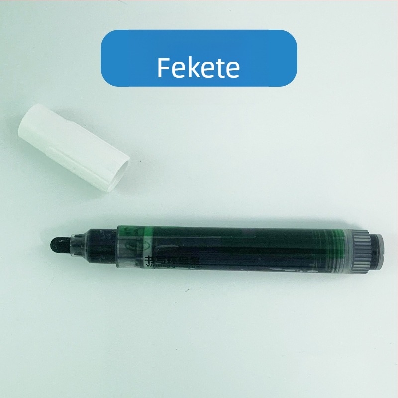 Nyom nélkül törlő fehér táblás marker, zöld tábla marker, oktatási célú újratölthető marker, nagy kapacitású folyékony tinta, vízbázisú toll